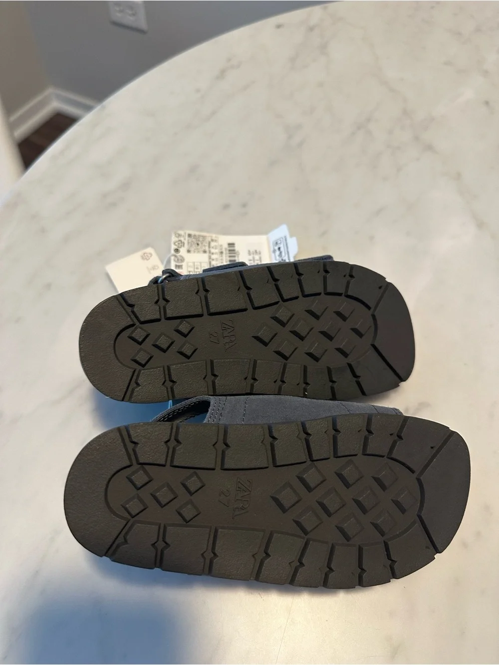 NEW Zara Kids Suede Adjustable Sandals, Unisex, Toddler size 10.5